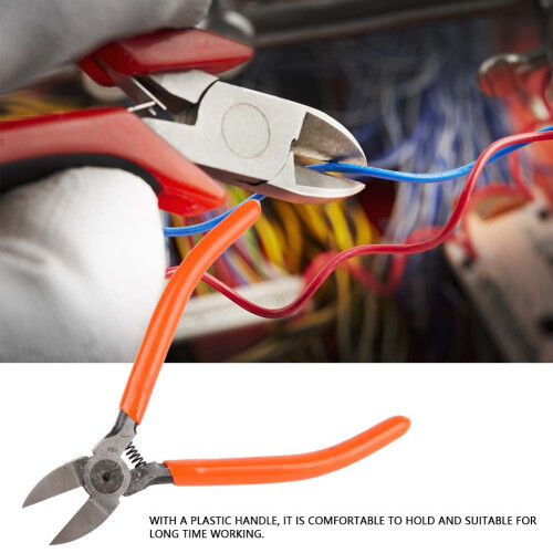 5in Chrome Vanadium Mini Electronic Side Cutter Cable Pliers 2