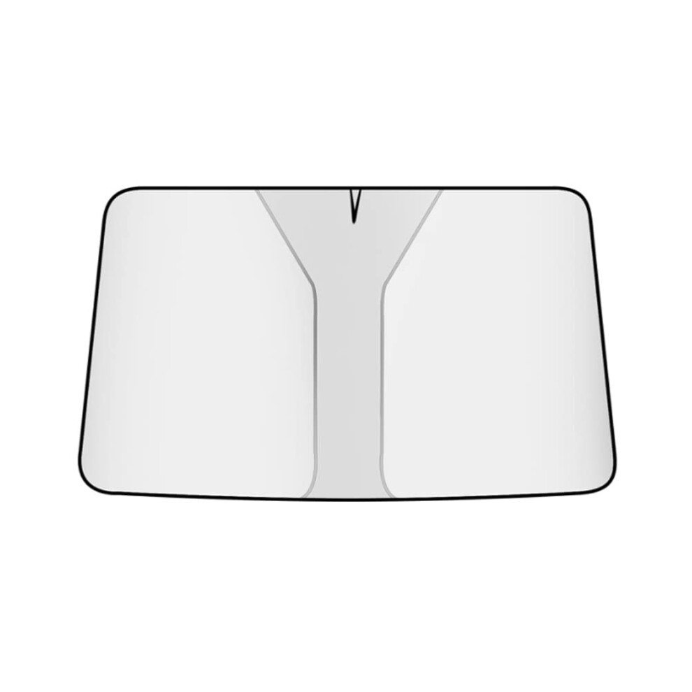 Car Front Window Windshield Sunshade Visor Foldable Sunshade Uv Blocking Insulation Silver 9187378657843