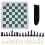 Large Plastic Chess Set with Green White Board 34x34cm Educational Game 2