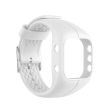 Verstellbares Silikonarmband für Polar A300, Ersatzarmband-Weiß