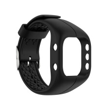 Weiches Silikon-Armband, Ersatz-Uhrenarmband, Zubehör-Schwarz