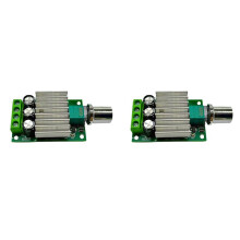 2X PWM Motor Speed Controller 12V 24V 10A Adjustable Speed Regulator Dimmer Control for Fan Motor LED Light