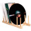 Support de rangement pour disques vinyles en bois, présentoir, 6