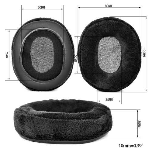 Housse de coussin d'oreille en éponge pour Hyper X, pour 2
