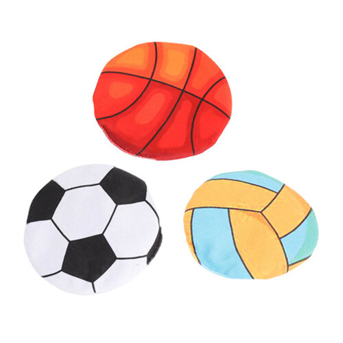 3pcs Filled Catmint Round Shape Crinkle Toy for Kitten Playing