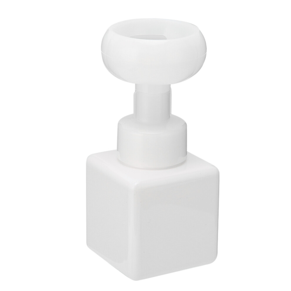 White 250Ml Flower Refillable Foam Pump Dispenser Bottle For Lotion & Shampoo