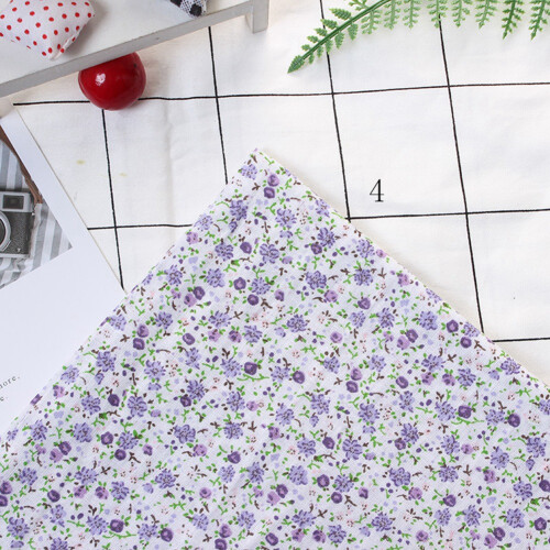 Cotton Fabric Squares 7pcs 25x25cm Bedding Dots Bundle Assorted DIY Kit