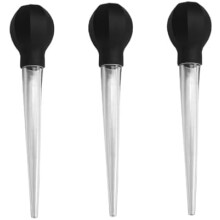 Toddmomy 3-Piece BBQ Turkey Injector Large Syringe for Marinade Heat-Resistant Cooking Grilling Tool for Juicy Meats and Sauces