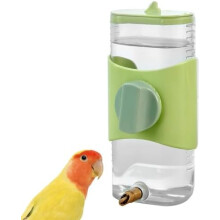 (Grün) 9.5 Oz Parrot Water Dispenser, Automatic Bird Water Bottle with Lid for Cockatiels, Lovebirds, Finches, Budgies, Parakeets