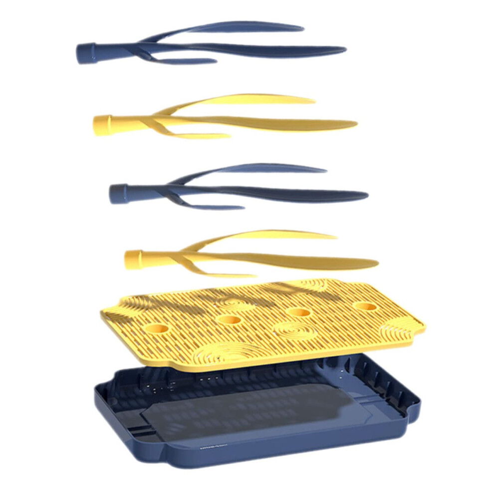 Bottle Drying Rack with Drainer Tray SpaceSaving Countertop Organizer for Mugs Cups Travel Use