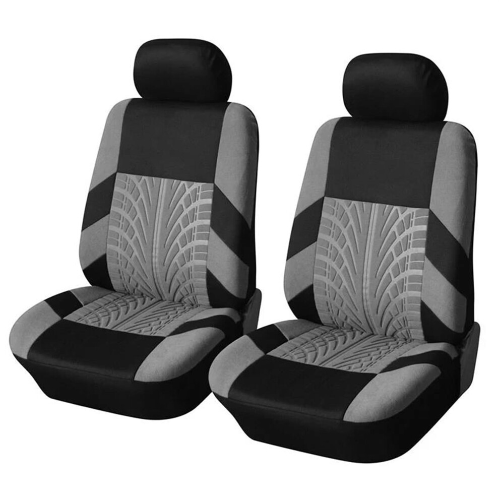 Universal Car Seat Covers For Hyundai I20 Front Breathable Cushion Allseason Protection Gray 9094768595664