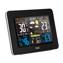 Weather Station With Outdoor Indoor Sensor, Wireless Thermometer Hygrometer, Alarm Clock, Barometer, Weather Forecast