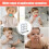 Baby Bottle Drying Rack Vertical Stacking Design Space Saving Countertop Organizer Grey 3