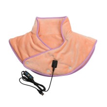 Electric Shoulder Heating Pad USB Powered Heat Therapy Soft Plush Adjustable Wrap for Pain Relief