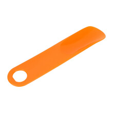 Orange Shoe Horn: Ergonomic Rubber Handle Perfect for Home & Travel Use