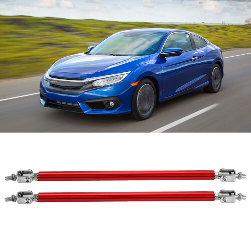 Car Support Strut 20cm Red High Strength Steel Front Bumper Support Bar 2