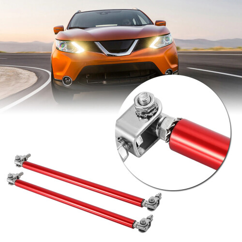 Car Support Strut 20cm Red High Strength Steel Front Bumper Support Bar 1