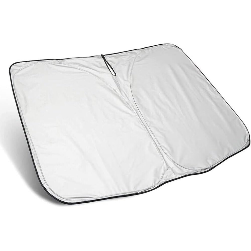 Car Windshield Sunshade For Hyundai Sonata 20142021 Uv Protection Foldable Front Shade B/ White 9199774319010