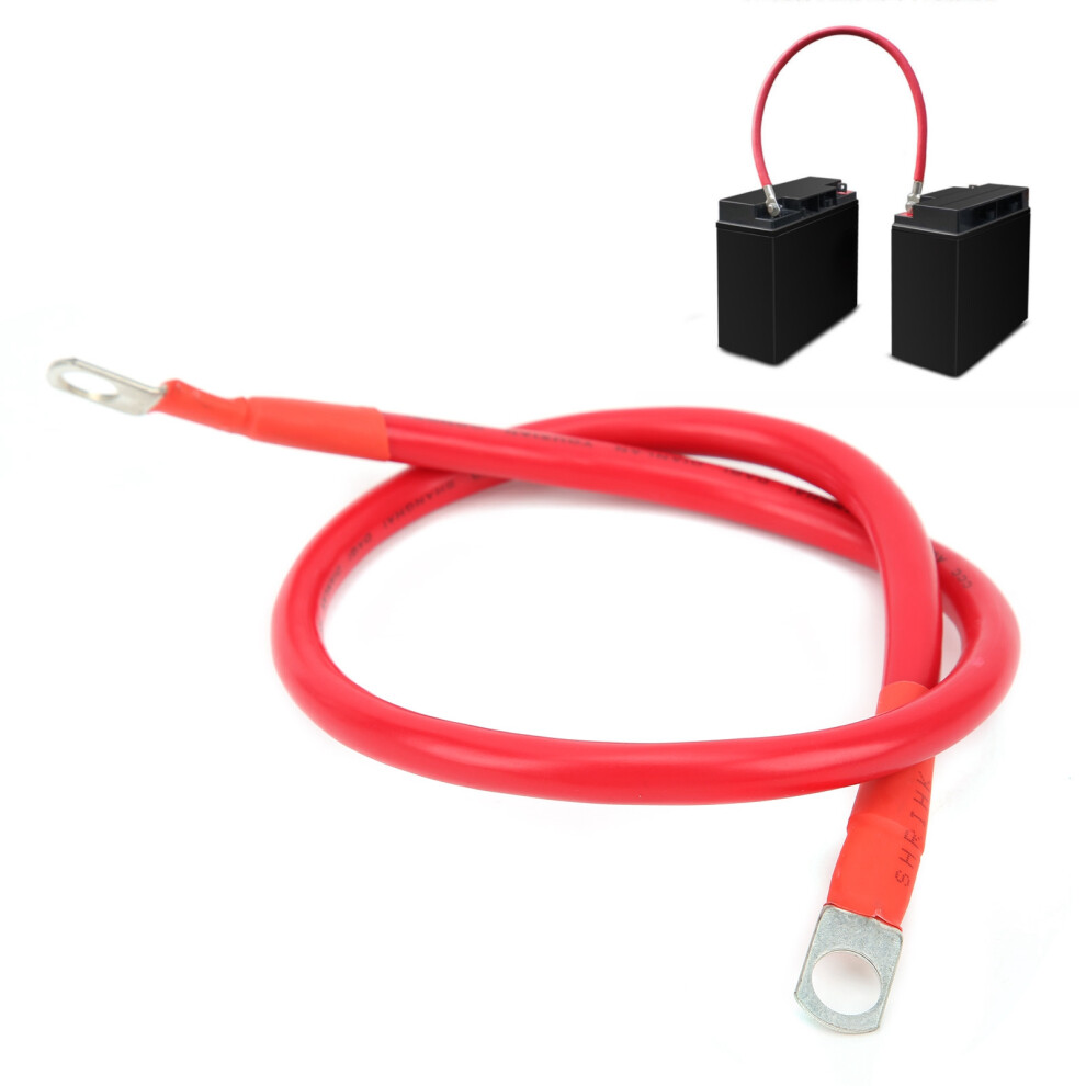 23.6In Ground Wire 25Mmâ² 150A For Battery, Inverter, Fuse Red 9391377779271