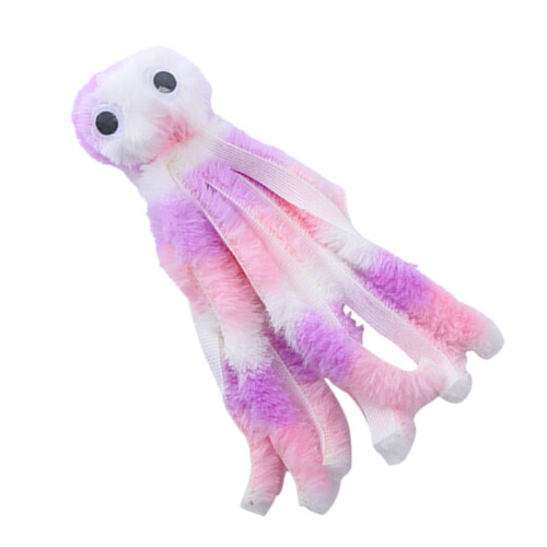 Cartoon Cat Teaser Toy Plush Animal Teether Kitten-Stripe