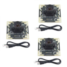 3 Stuks Cameramodule 100 Graden OV9732 met 3 Meter Kabel 1280x720 30 Fps, voor DIY Autodarts.Io, USB-Stick Gratis