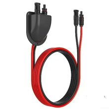 Solar Cable Entry Gland IP68 Waterproof Dual Connector for RV and Yacht Solar Panel Setup Black