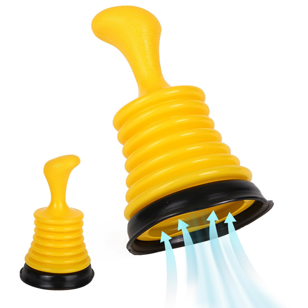 Plunger Sink Unblocker Heavy Duty Drain Plunger For Kitchen And Bathroom Sinks With Large Bellows 9094768596197