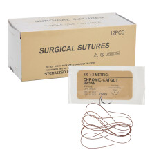 Kit de suture stérile pour la pratique avec aiguille en acier inoxydable, matériau durable et de haute qualité, pochette auto-adhésive, format