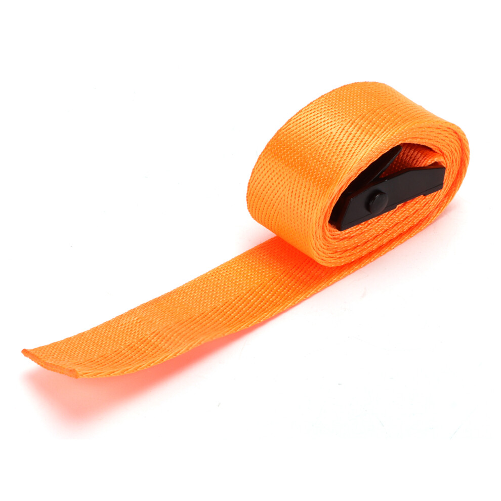 2Pcs 25Mm Heavy Duty Orange Lashing Straps With Zinc Alloy Buckles 3M 4691377781379
