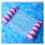 Inflatable Pool Hammock with Supportive Headrest, Durable Vinyl Floating Lounger Sky Blue 1