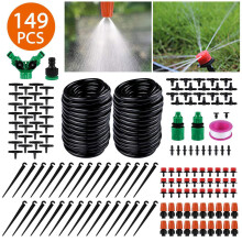 Sistema de irrigação para jardim, sistema de rega automática com bico ajustável para distribuição precisa de água, kit de irrigação com