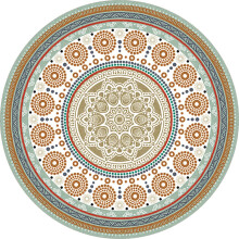 Round Piano Soundproofing Rug For Drums Piano Living Room Music Stand NonSlip Carpet Protector Style 6 140 cm 55 in