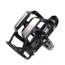 Motobike Bottle Cages  For Motorcycle CNC Machined Water Bottle Cup Holder Silver