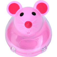 Kitten Slower Food Dispenser Interactive Cats Treat Feeder-Pink