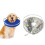 Inflatable Collar with Clear Baffle Adjustable and-Gray L 3