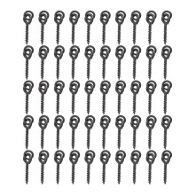 50 peças de Vis à bouillette para pesca de carpa com anel fixo, ferramenta para montagem Chod, acessório para linha de pesca de carpa.