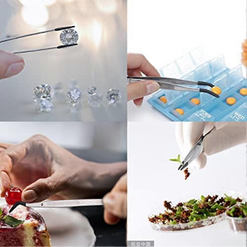 4 pinças depilação com pontas borracha/PVC 1