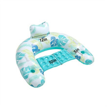 Inflatable Pool Float Lounge Chair PVC Water Hammock for Swimming Pool Beach Lake Durable Comfortable
