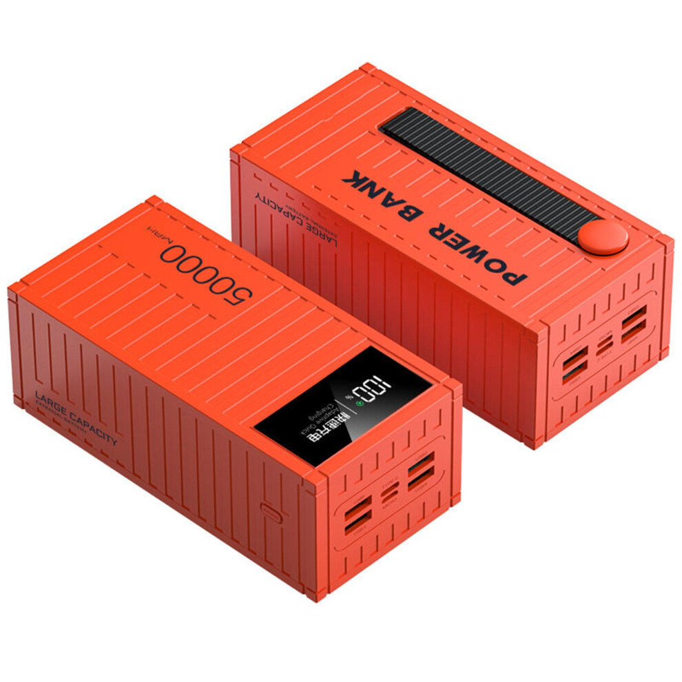 Power Bank 50000Mah 66W Pd Fast Charging 20W Output Outdoor Camping Red 9187378662564