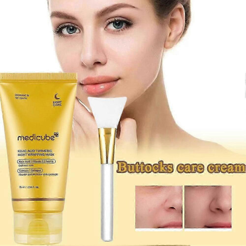 Turmeric Peel-Off Mask - with Brush, 75ml, Hydrating, Fruit Extract, Night Use 2
