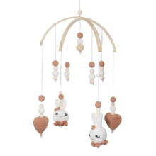 (029) Babys Rattle Toy For Newborns Bed Hangings Toy Crib Toy For Babies Babys Toy Wood Mobile For Crib Babys Crib Rattle Toy  258
