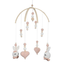 (1257) Babys Rattle Toy For Newborns Wood Mobile For Crib Bed Hangings Toy Crib Toy For Babies Babys Toy Babys Crib Rattle Toy  258