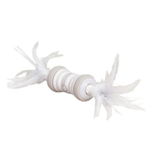 (Gray) Pet Toy Robot Kitten Feather Toy Light Kitten for Chase Chew Toys Interactive Toy Colorful Light Catching Exercising Toy  Pink