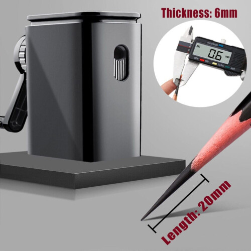 Helix Pencil Sharpener Metal 9 Gears Desktop Rotary Pencil Sharpener for Student 1