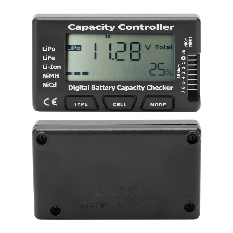Precision Cellmeter-7 Battery Tester With 0.001V Accuracy And Balance Black 9341377786632