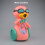 Kids Electric Cartoon Duck Bubble Maker with Light, Auto Bubble Blower 8