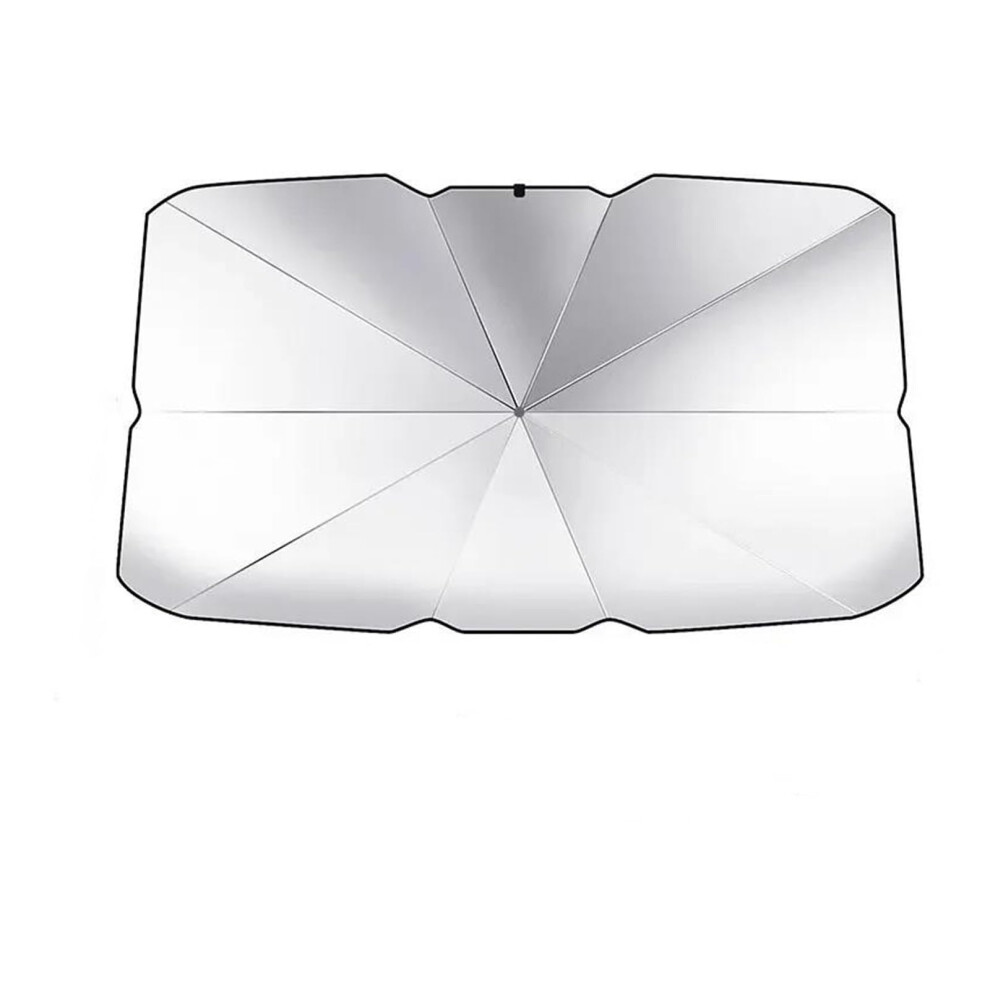 Car Sunshade Windshield Sun Shade Foldable Uv Protection Heat Reduction Small Coated Silver 9199774322508