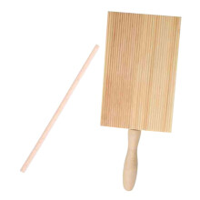 Gnocchi Board Wooden Pasta Maker with Ergonomic Handle for Cavatelli Dough Rolling and Shaping