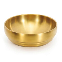 Tigela aço inoxidável 18,5cm 1L dupla parede, sopa/sashimi