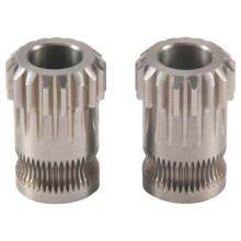 2 engrenagens de extrusora MK8 em aço inoxidável com dupla extrusão, engrenagem Bowden, peça para impressora 3D CR10
